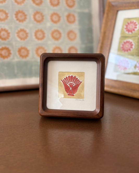 Lotus in Dusk | Handprinted | 4.4