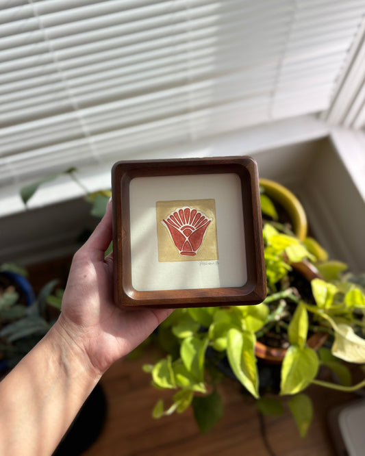 Lotus in Dusk | Handprinted | 4.4